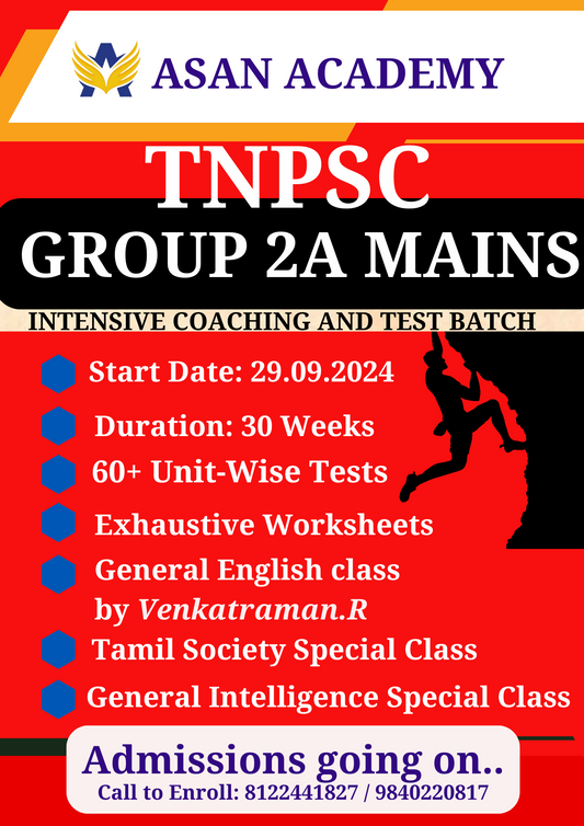 TNPSC Group 2A Mains Class