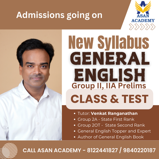 General English Class for TNPSC Group 2 Exams