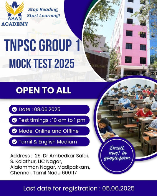 Group 1 Model Exam at Asan Academy