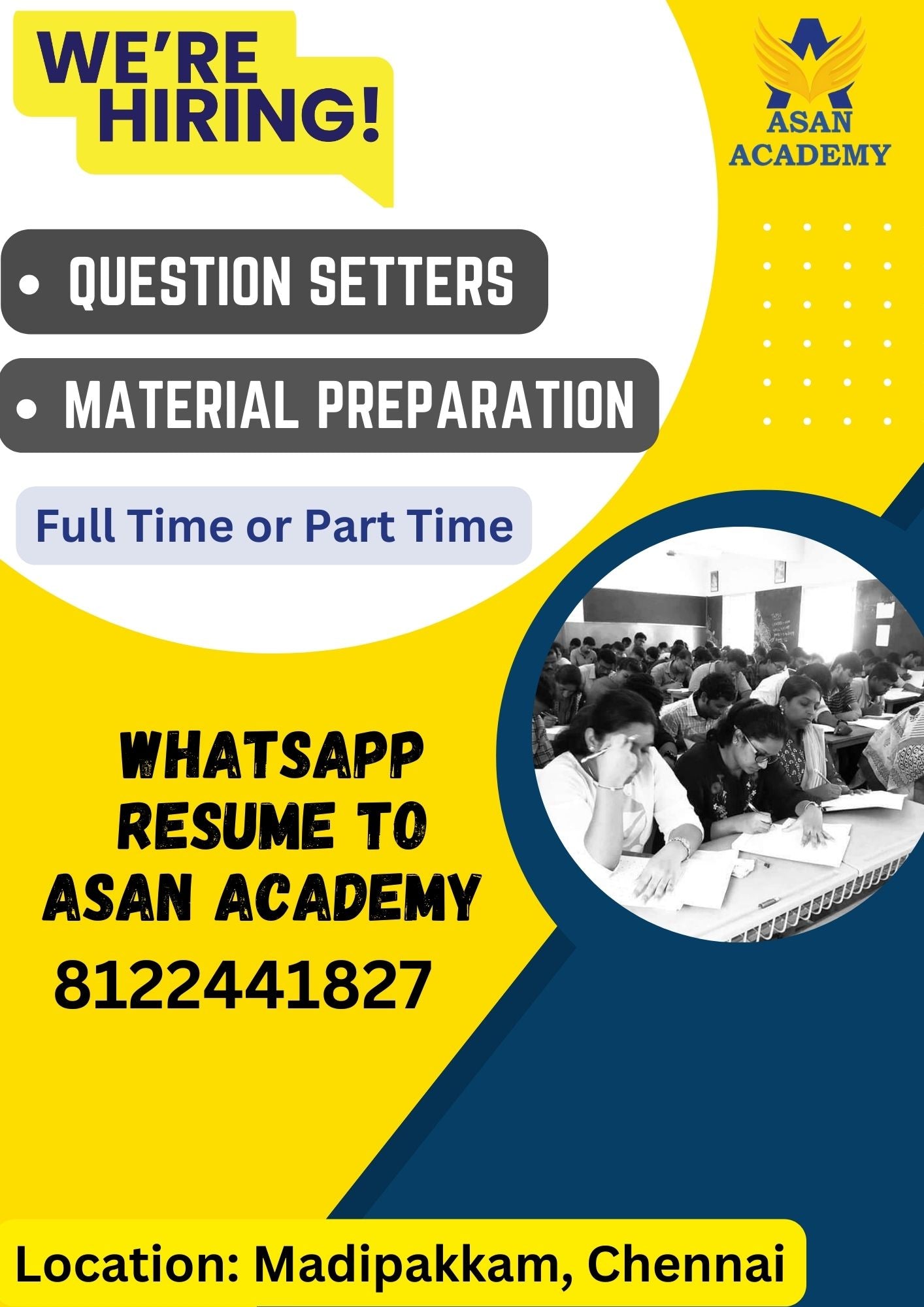 Wanted Question Setters – Asan publications