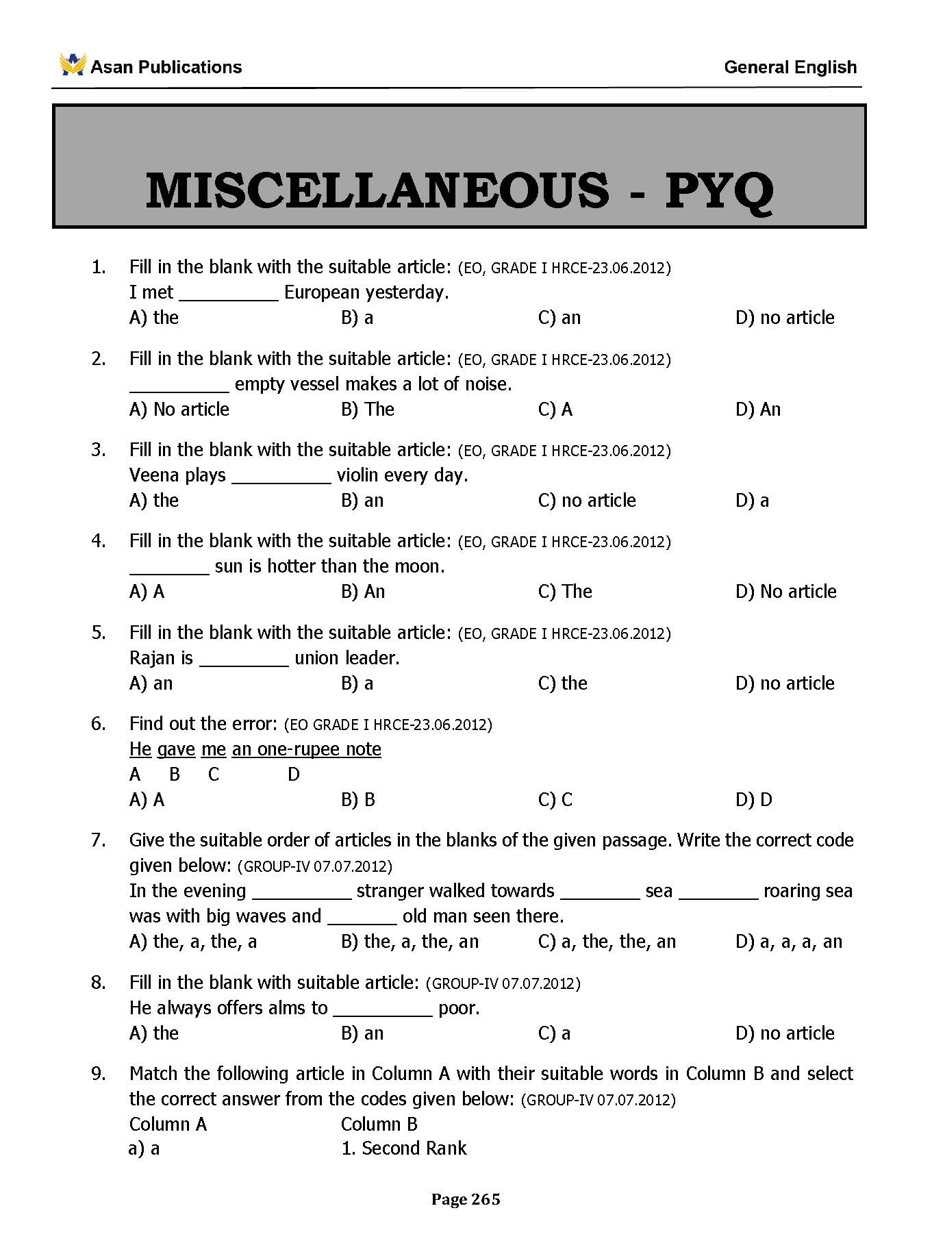 General English Question Bank for TNPSC Group 2 (PRE-ORDER SHIPS FROM 17TH JUNE)