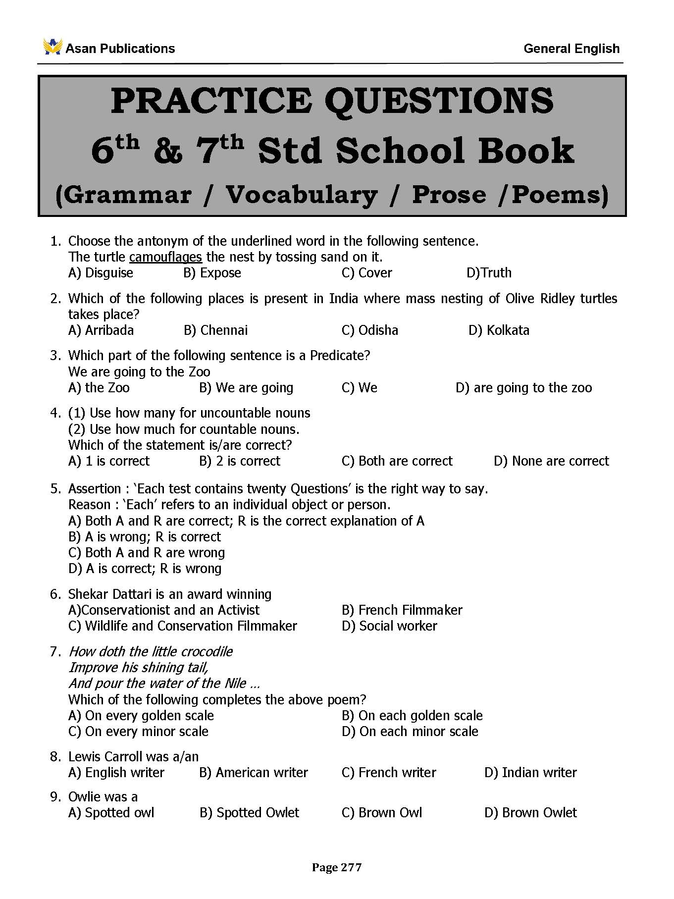 General English Question Bank for TNPSC Group 2 (PRE-ORDER SHIPS FROM 17TH JUNE)