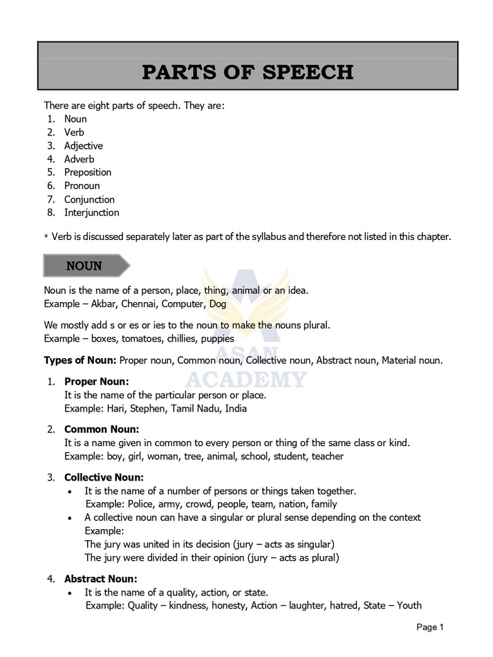 General English for TNPSC Group 2, 2A by Venkat Ranganathan – Asan ...