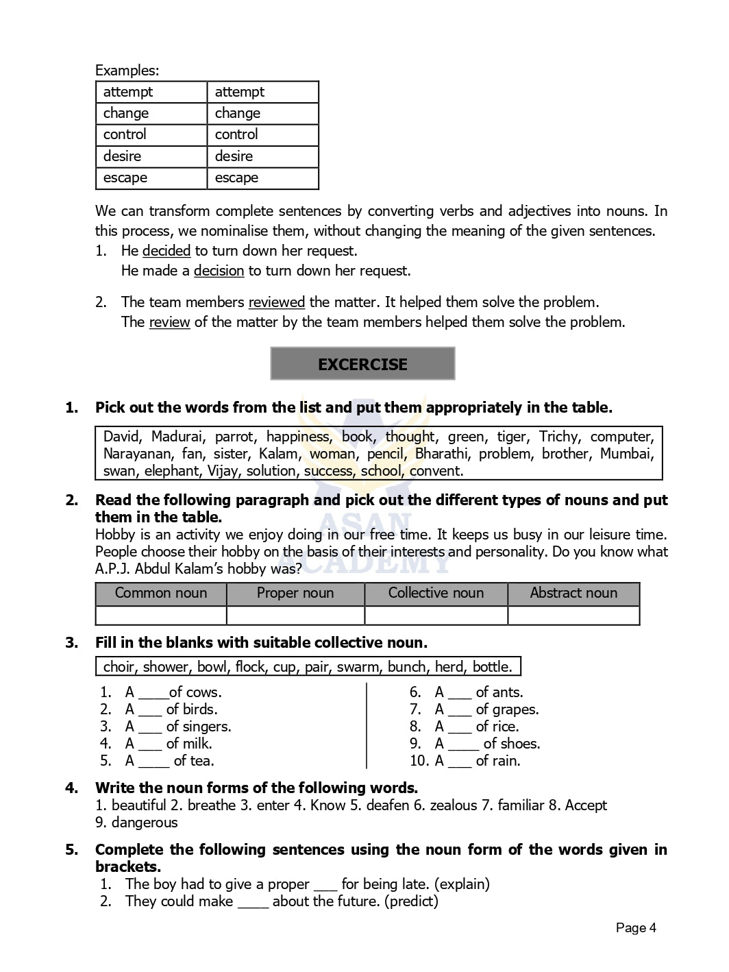 General English for TNPSC Group 2, 2A exams