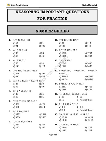 Asan's "MATHS MANADHIL" - ENGLISH MEDIUM (BASED ON NEW SYLLABUS)
