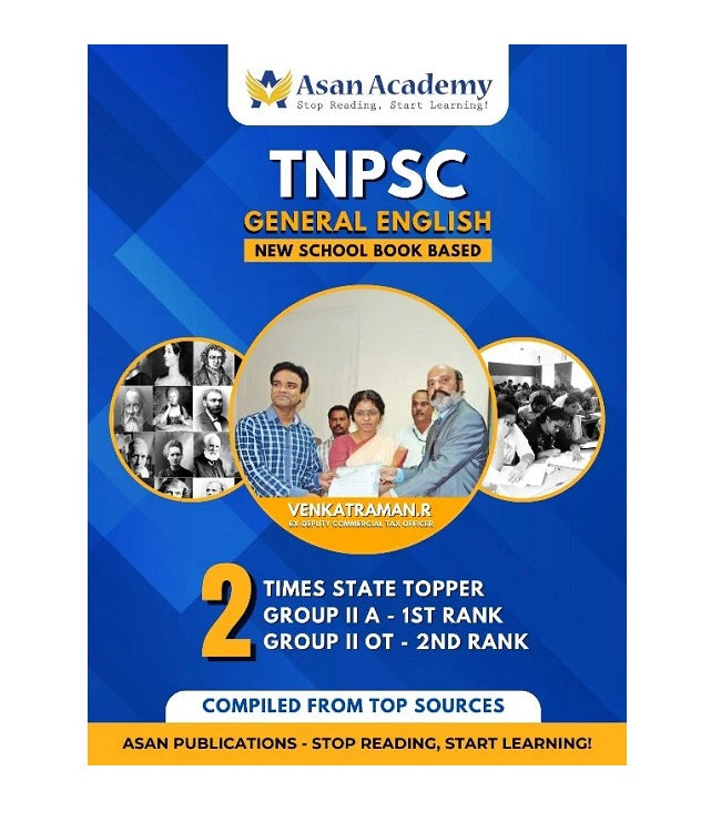 Best Book for TNPSC General English by Venkatraman.R who is a two times state topper in Group 2 exams.  It covers complete new syllabus with special focus on Grammar which is very useful for both Group 2 Prelims and Mains.  It has exhaustive practice questions.